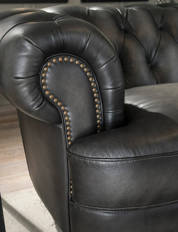 Glenbrook Top Grain Leather Loveseat - Prospera Home