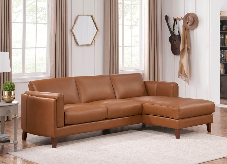 Antilles Top Grain Leather Sectional