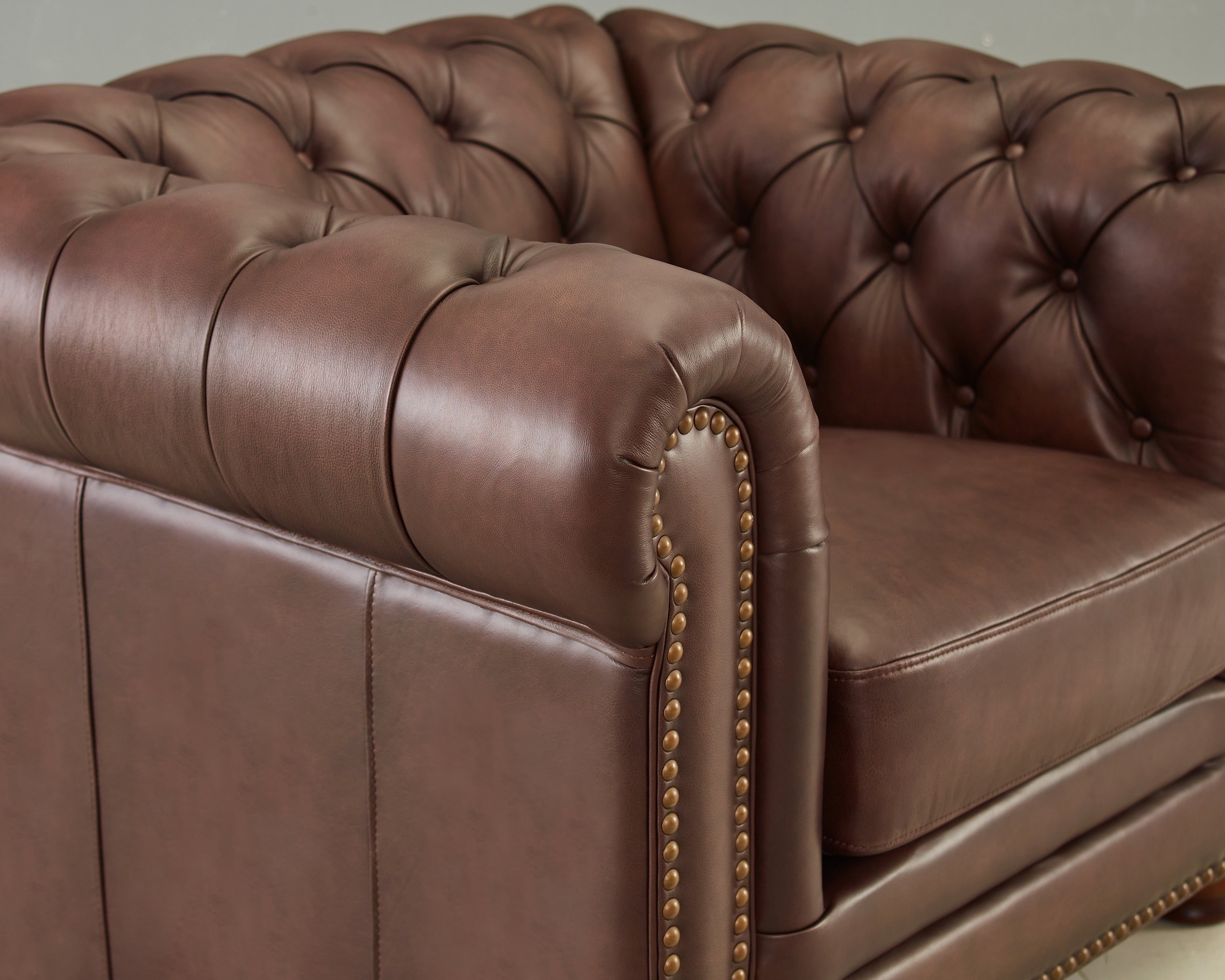 Allington Top Grain Leather Sectional Prospera Home