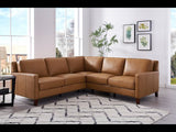 West Park Top Grain Leather Sectional